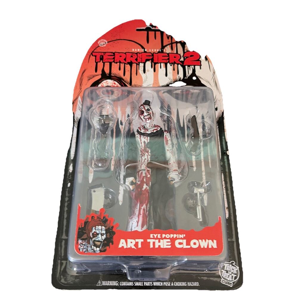 Terrifier 2 Eye Poppin Art The Clown Figure Trick or Treat Studios MOC